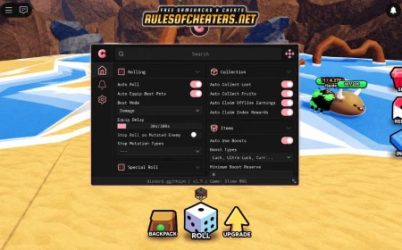 Slime RNG Chiyo Hub Script – Auto Roll, Auto Collect, Boosts