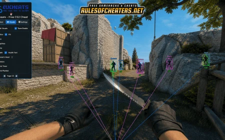 Counter Strike 2 EUCheats Cheat – 2D Box, Skeleton, Bomb Timer