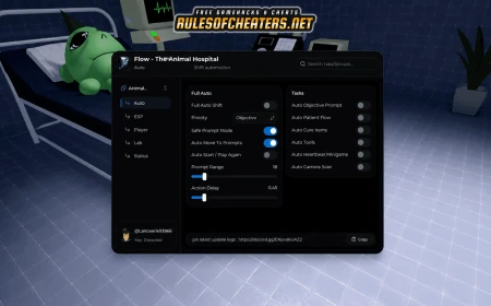 Animal Hospital Flow Hub Script – Full Auto Shift, Auto Patient Flow, ESP