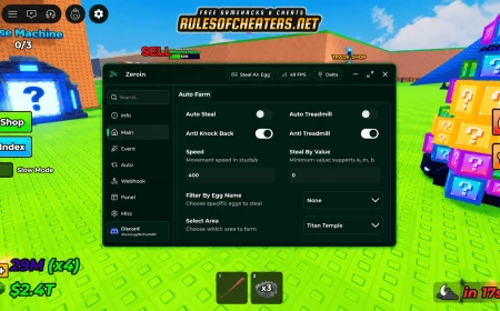Steal An Egg Zeroin Hub Script – Auto Steal, Anti Treadmill